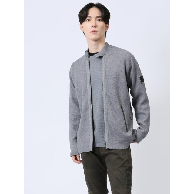 タカキュー（TAKA−Q）/レノマ オム ダブルフェイス ライダース ニットアウター