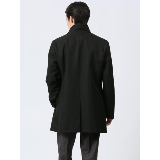 タカキュー（TAKA−Q）/【撥水　防風】イタリアンカラーコート ホップサック黒の通販は