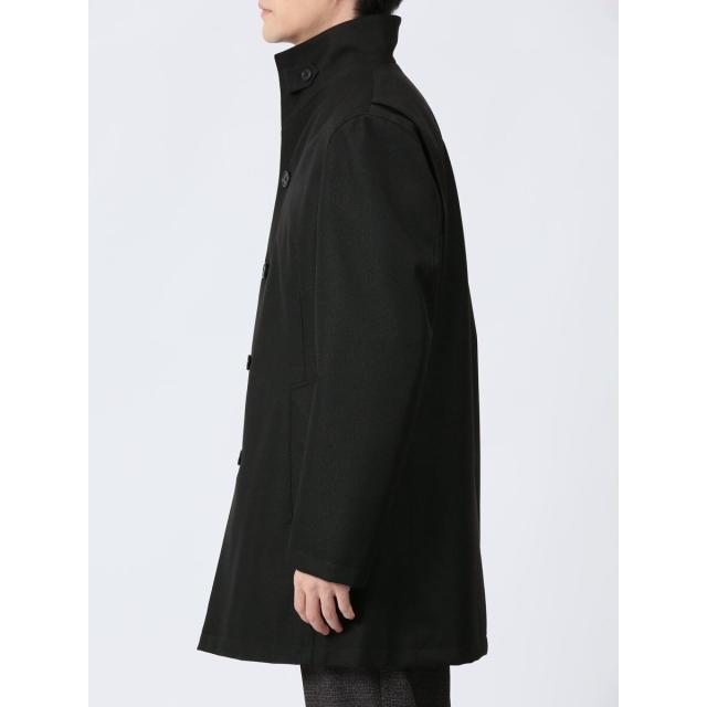 タカキュー（TAKA−Q）/【撥水　防風】イタリアンカラーコート ホップサック黒の通販は