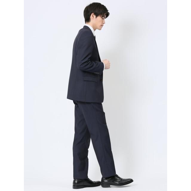 タカキュー（TAKA−Q）/【超光沢 ストレッチ】レノマ オム 2ボタン3ピース ビジネスセットアップスーツ ジオメトリック紺_2