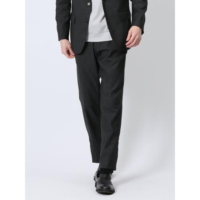 タカキュー（TAKA−Q）/タカキュー クロスストレッチ ノータックスラックス デニム風黒(セットアップ可能)