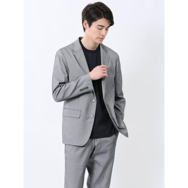 タカキュー（TAKA−Q）/クロスストレッチ スリムフィット 2ボタンジャケット ライトグレー(セットアップ可能)