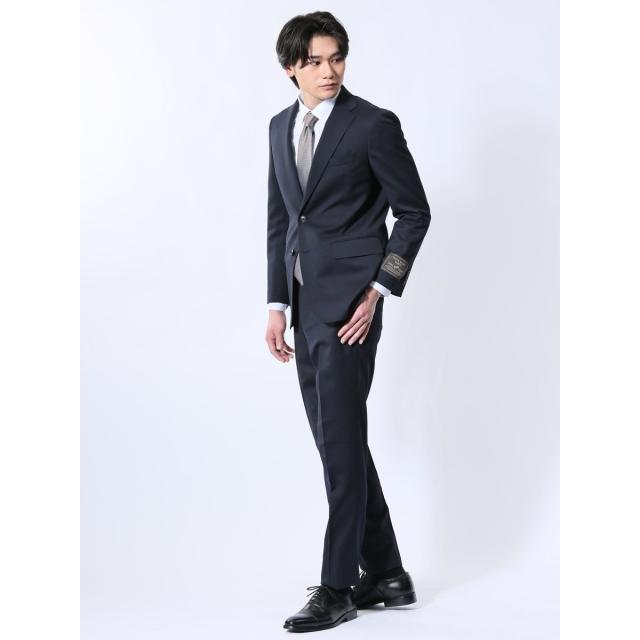 タカキュー（TAKA−Q）/【ウール混 ストレッチ】スーティスト 2ボタン2ピース ビジネスセットアップスーツ 紺