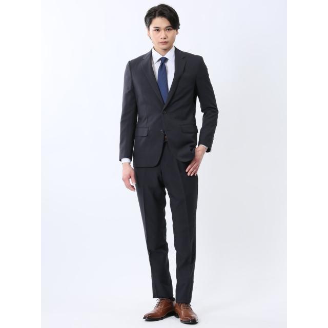 タカキュー（TAKA−Q）/【ストレッチ ウォッシャブル】タカキュー 2ボタン2ピース ビジネスセットアップスーツ カルゼ紺