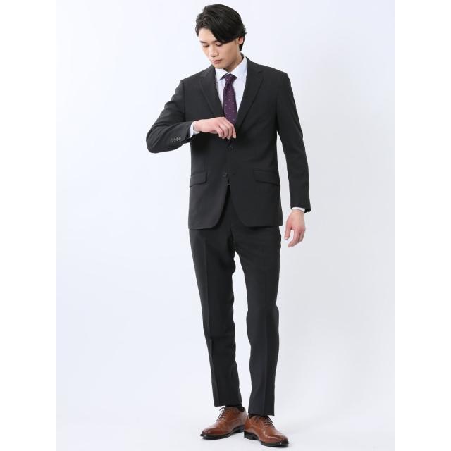 タカキュー（TAKA−Q）/【ストレッチ ウォッシャブル】タカキュー 2ボタン2ピース ビジネスセットアップスーツ ストライプ