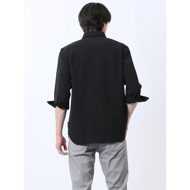 タカキュー（TAKA−Q）/m．f．エディトリアル ふくれチェック カッタウェイカラー7分袖シャツ_13