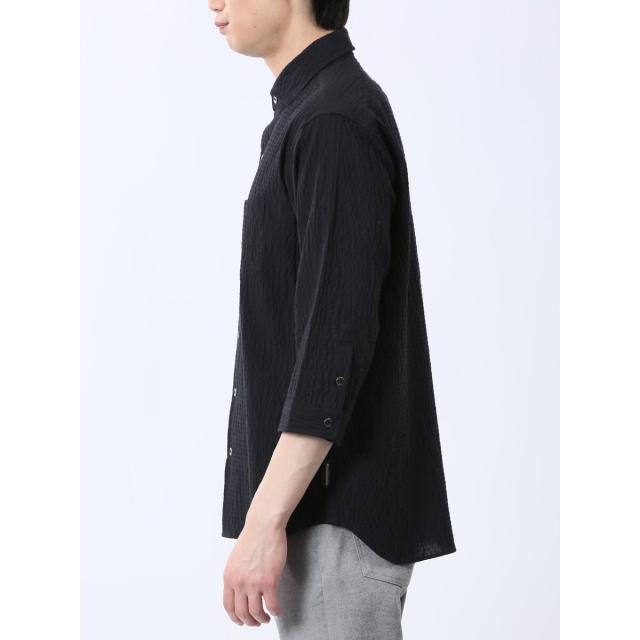 タカキュー（TAKA−Q）/m．f．エディトリアル ふくれチェック カッタウェイカラー7分袖シャツ_17