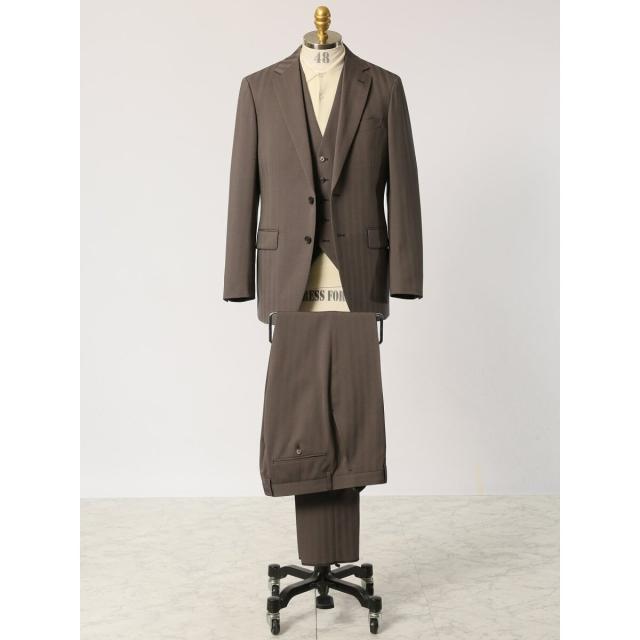 タカキュー（TAKA−Q）/【ストレッチ ウォッシャブル】スーティスト 2ボタン3ピース ビジネスセットアップスーツ ベージュ