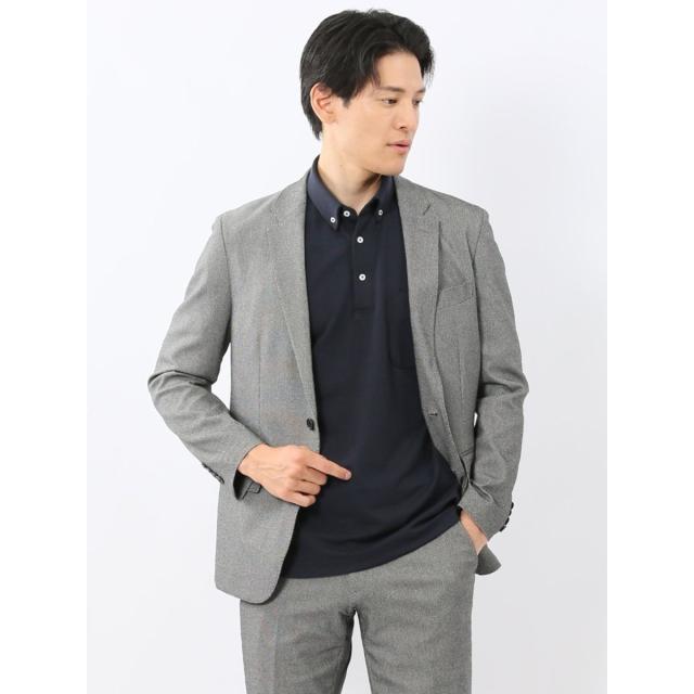 【NEW】タカキュー（TAKA−Q）/クロスストレッチ スリムフィット 2ボタンジャケット バーズアイモノトーン(セットアップ可能)