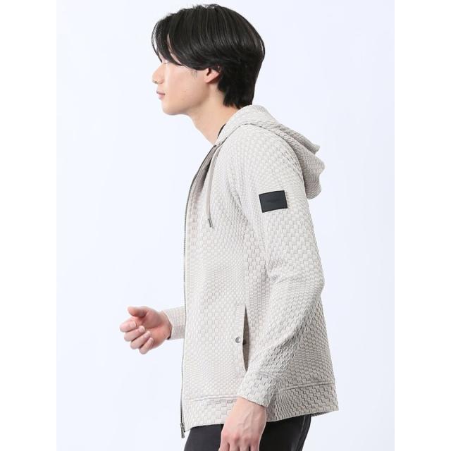 タカキュー（TAKA−Q）/【ストレッチ】レノマオム ランダムジャガード フルジップ 長袖パーカー_2