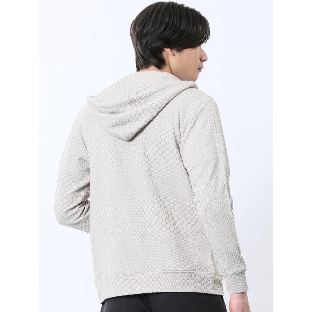 タカキュー（TAKA−Q）/【ストレッチ】レノマオム ランダムジャガード フルジップ 長袖パーカー_3