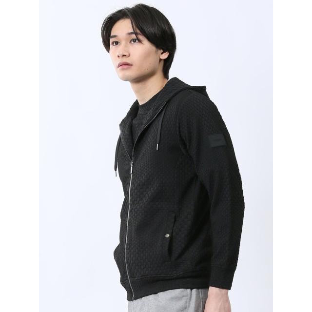 タカキュー（TAKA−Q）/【ストレッチ】レノマオム ランダムジャガード フルジップ 長袖パーカー_12