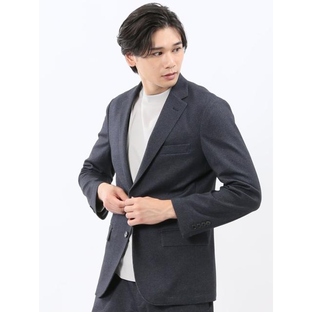 タカキュー（TAKA−Q）/【ストレッチ ウォッシャブル】タカキュー 2ボタンジャケット カルゼ紺(セットアップ可能)