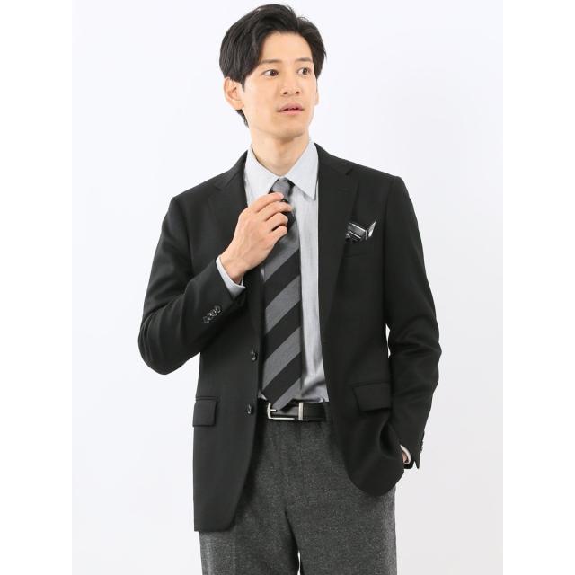 タカキュー（TAKA−Q）/【ストレッチ ウール100%】スーティスト 2ボタンジャケット 黒