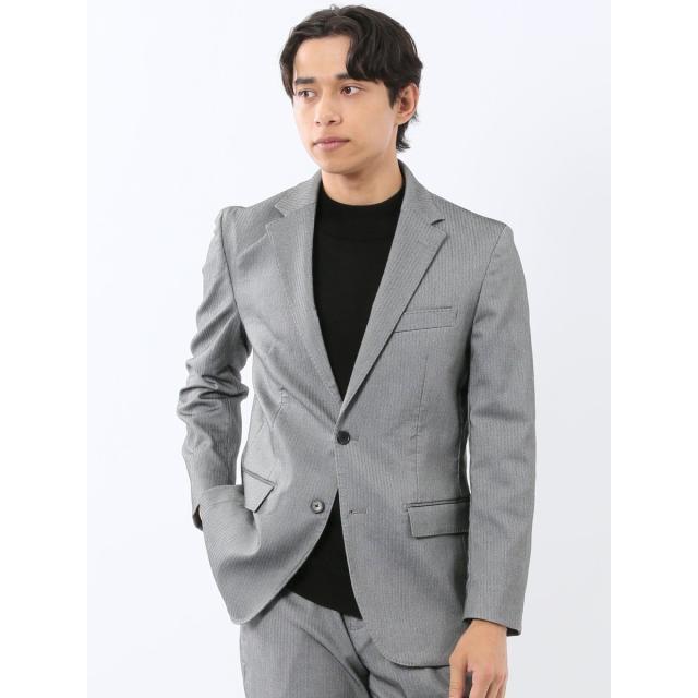 タカキュー（TAKA−Q）/【ストレッチ ウォッシャブル】タカキュー 2ボタンジャケット グレー(セットアップ可能)