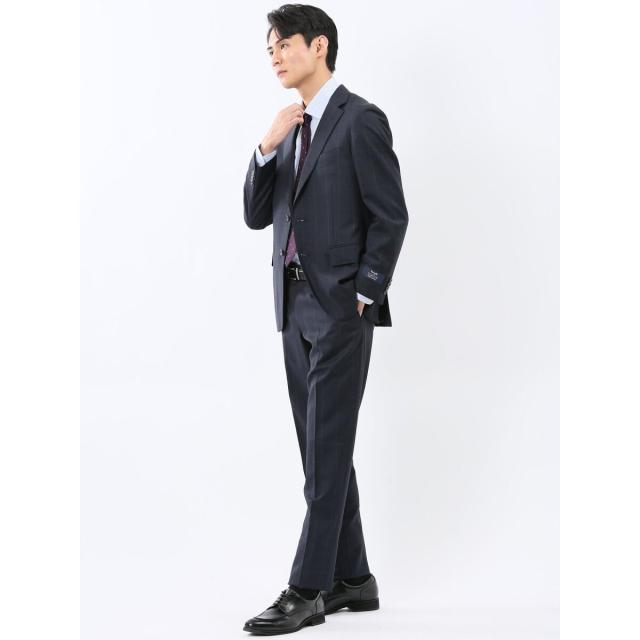 タカキュー（TAKA−Q）/【マルゾット ウール100％】スーティスト 2ボタン2ピース セットアップスーツ ウィンドペン紺 タカキュー（TAKA−Q）/【マルゾット ウール100％】スーティスト 2