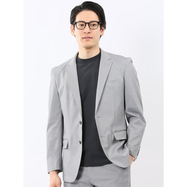 タカキュー（TAKA−Q）/【ストレッチ ウォッシャブル】タカキュー 2釦 ジャケット ライトグレー(セットアップ可能) 10,826円