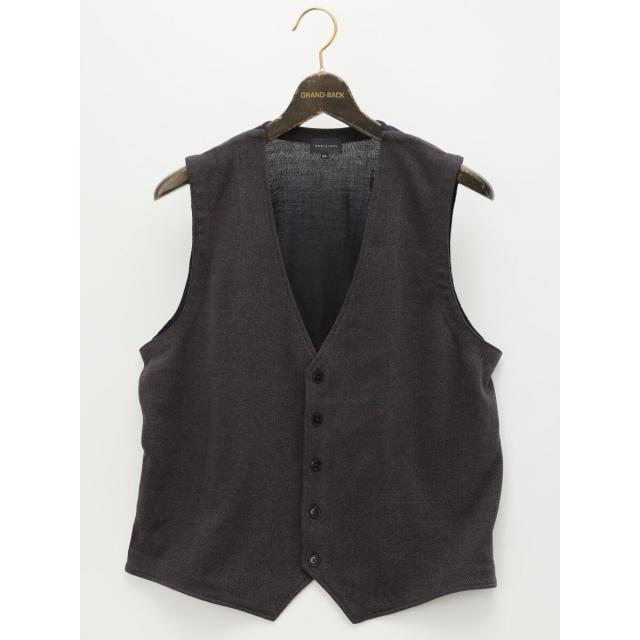 グランバック（GRAND−BACK）/【大きいサイズ】VARIZIONI by gim 前身カットバーズアイ 前開きベスト