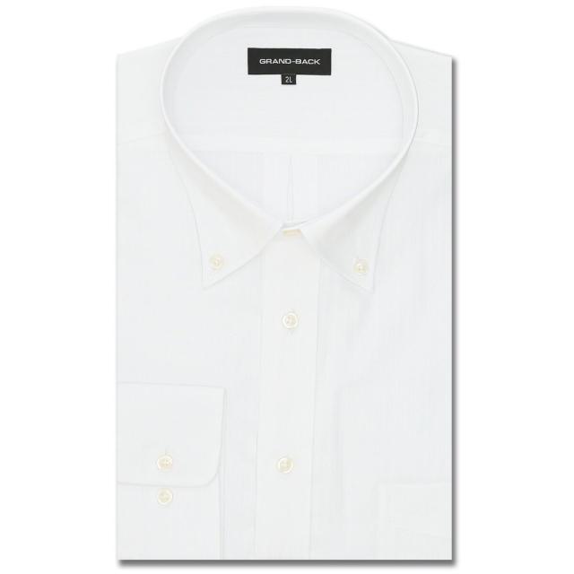 グランバック（GRAND−BACK）/【大きいサイズ 綿100％ 日本製】ファットゥーラ ボタンダウン ビジネスドレス長袖シャツ グランバック（GRAND−BACK）/【大きいサイズ 綿100％ 形態安定