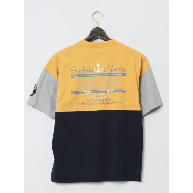 グランバック（GRAND−BACK）/【大きいサイズ】シナコバ 綿切替 クルーネック半袖Tシャツ_6