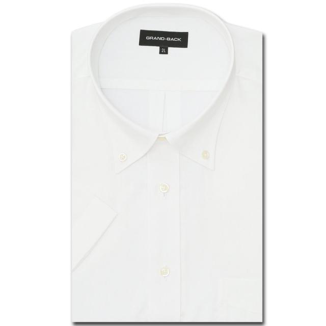 日清紡アポロコット 半袖 ワイシャツ メンズ 夏 形態安定加工 白ドビー