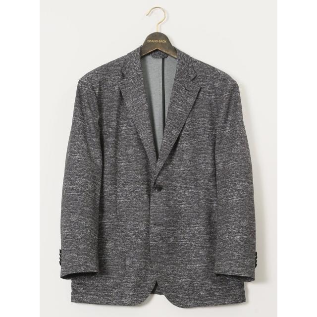 グランバック（GRAND−BACK）/【大きいサイズ ストレッチ】グランバック ジャージ プリント 2ボタンジャケット