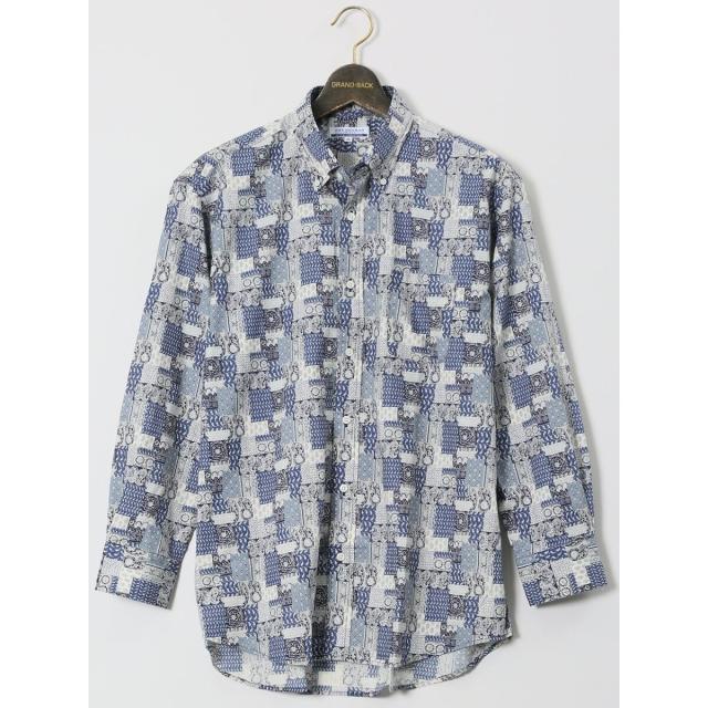 グランバック（GRAND−BACK）/【大きいサイズ】CLASSIC THE BROWNS 日本製 綿100％ ボタンダウン長袖シャツ