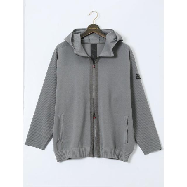 グランバック（GRAND−BACK）/【大きいサイズ】ジーステージ ウォッシャブル ミラノリブ フルジップパーカー(セットアップ可能)
