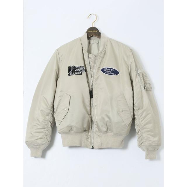 グランバック（GRAND−BACK）/【大きいサイズ】バレーアパレル リバーシブル スタジャン風MA−1 フライトナイロンジャケット