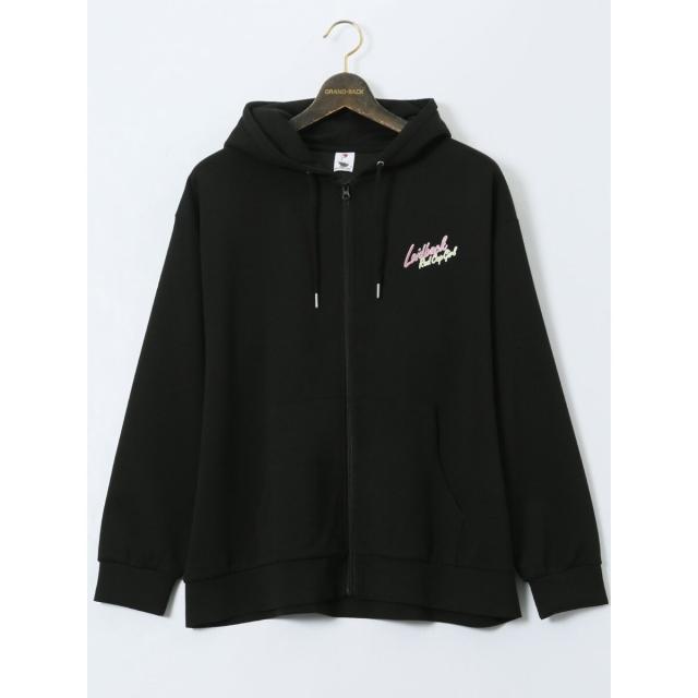 グランバック（GRAND−BACK）/【大きいサイズ】レッドキャプガール ストレッチ バックプリント フルジップパーカー