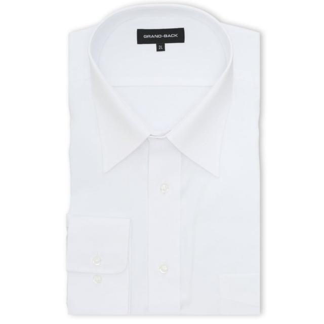 グランバック（GRAND−BACK）/【大きいサイズ】グランバック 綿100％ 形態安定 セミワイドカラー ビジネス ドレス 長袖シャツ