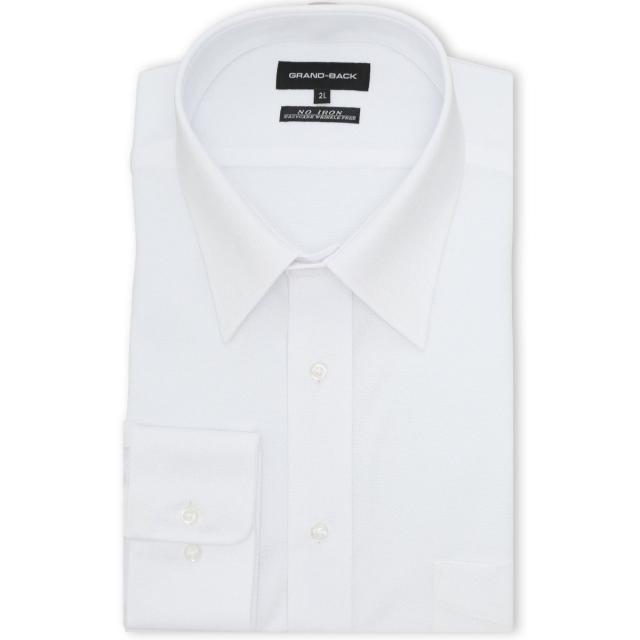 グランバック（GRAND−BACK）/【大きいサイズ】グランバック ノンアイロンストレッチ セミワイドカラー長袖ニットシャツ