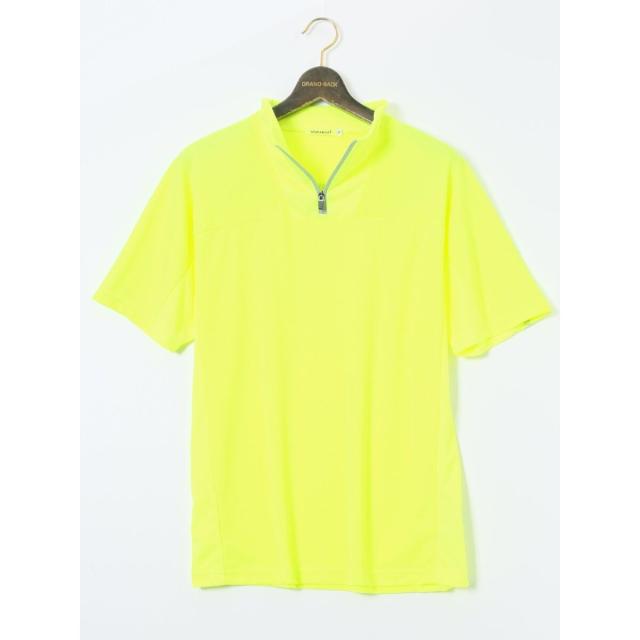 グランバック（GRAND−BACK）/【大きいサイズ】ビバハート 吸水速乾 ハーフジップ 半袖Tシャツ_2