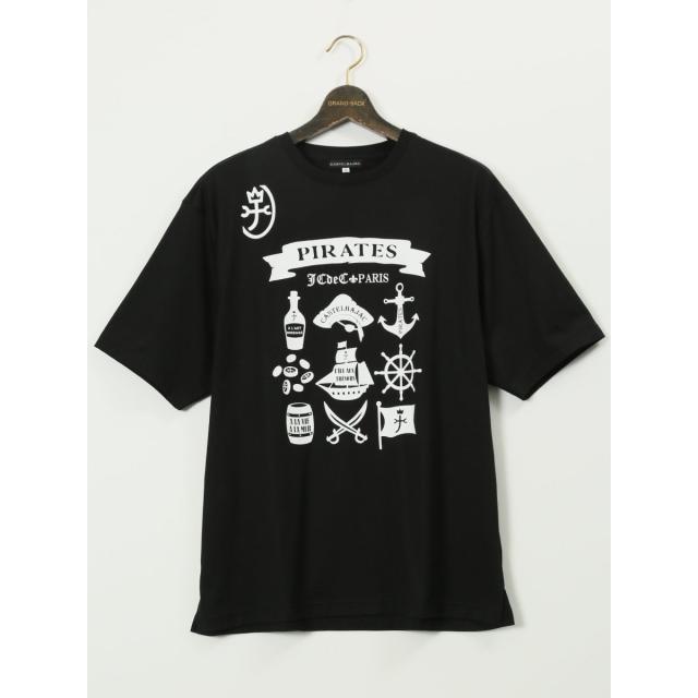 グランバック（GRAND−BACK）/【大きいサイズ】カステルバジャック 綿天竺 パイレーツ クルー 半袖 Tシャツ_1