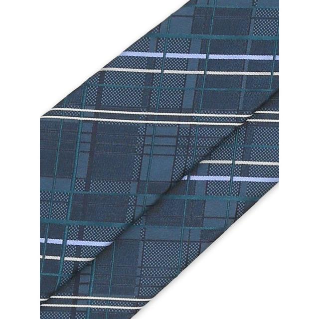 グランバック（GRAND−BACK）/【大きいサイズ】グランバック 日本製シルク デザインチェック柄 ネクタイ 8．5cm幅_3