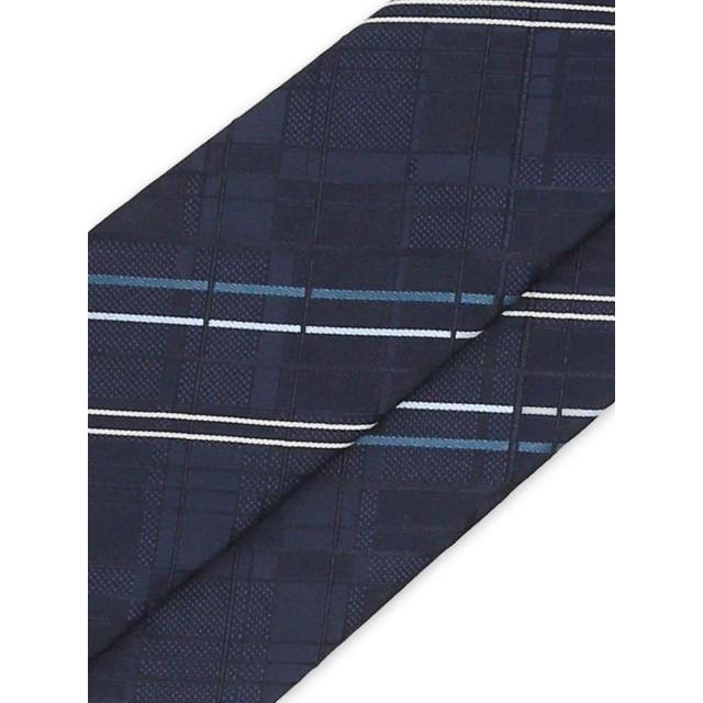グランバック（GRAND−BACK）/【大きいサイズ】グランバック 日本製シルク デザインチェック柄 ネクタイ 8．5cm幅_5