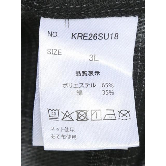 グランバック（GRAND−BACK）/【大きいサイズ】レッドキャプガール オンブレチェック レギュラーカラー 半袖 シャツ_6