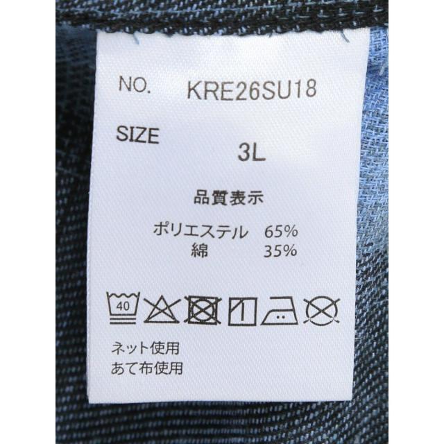 グランバック（GRAND−BACK）/【大きいサイズ】レッドキャプガール オンブレチェック レギュラーカラー 半袖 シャツ_11