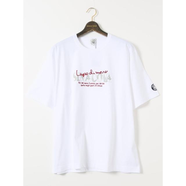 グランバック（GRAND−BACK）/【大きいサイズ】シナコバ 綿 シルケット クルーネック 半袖 Tシャツ