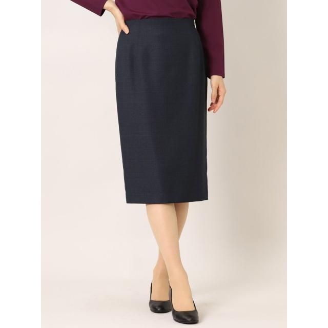 アナイ 23AW カリグラフィープリントプリーツスカート 34 ホワイト