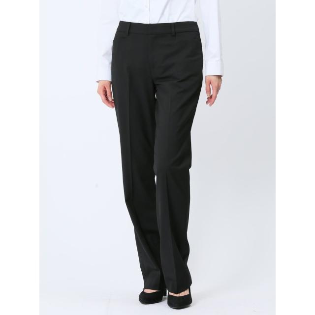 m．f．エディトリアル（m．f．editorial）/【ストレッチ ウォッシャブル】m．f．エディトリアル 黒無地 ストレートパンツ(セットアップ…