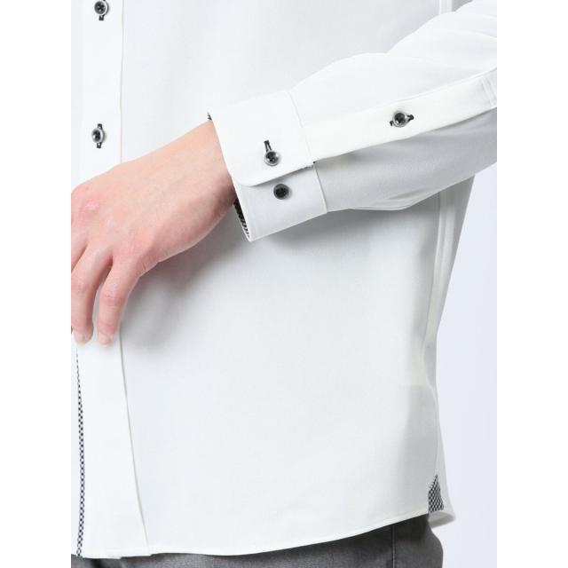 m.f.エディトリアル(m.f.editorial)/m.f.エディトリアル ドビーヘリンボン柄 ボタンダウン長袖シャツ m.f.エディトリアル(m.f.editorial)/m.f.エディトリアル ドビーヘリンボン柄 ボタンダウン長袖シャツ