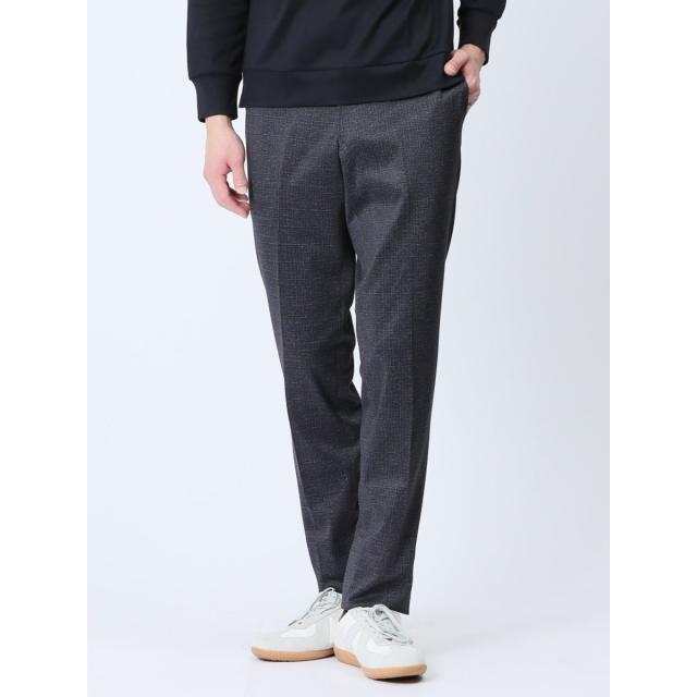 m．f．エディトリアル（m．f．editorial）/m．f．エディトリアル プリントポンチジャージ ノータックビジネスパンツ グレー(セットアッ…