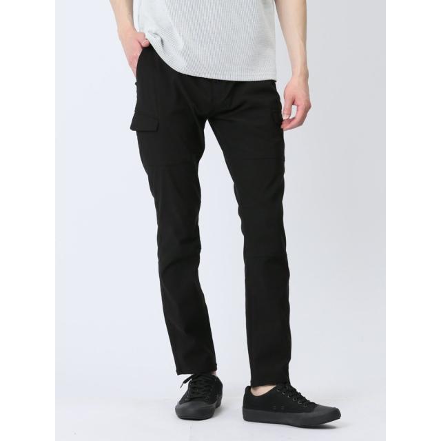 m．f．エディトリアル（m．f．editorial）/m．f．エディトリアル 接触冷感ストレッチ トラウザースリムカーゴパンツ