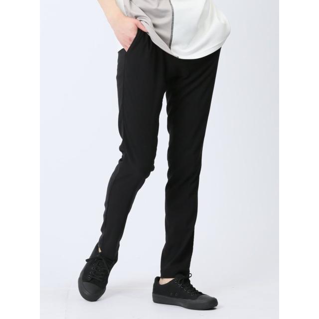 m．f．エディトリアル（m．f．editorial）/m．f．エディトリアル 接触冷感ストレッチ トラウザースキニーパンツ ヘリンボン