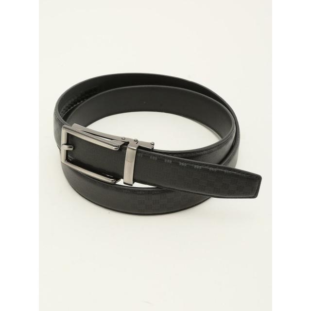 m．f．エディトリアル（m．f．editorial）/m．f．エディトリアル アジャストフリー 市松型押しレザーベルトの通販は