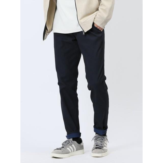 m．f．エディトリアル（m．f．editorial）/m．f．エディトリアル クロスストレッチ トラウザースキニーパンツ 裏カラー