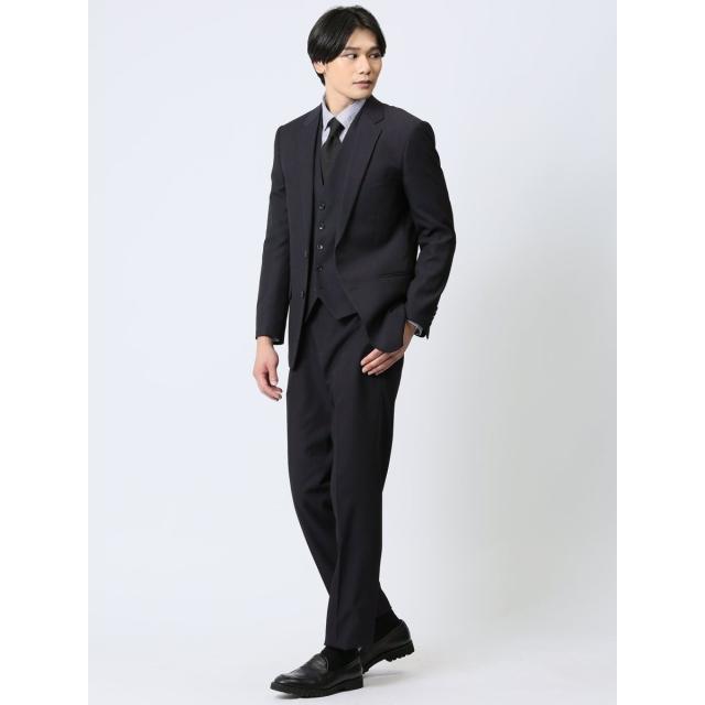 m．f．エディトリアル（m．f．editorial）/【ストレッチ ウォッシャブル】m．f．エディトリアル 2ボタン3ピースセットアップスーツ ス…