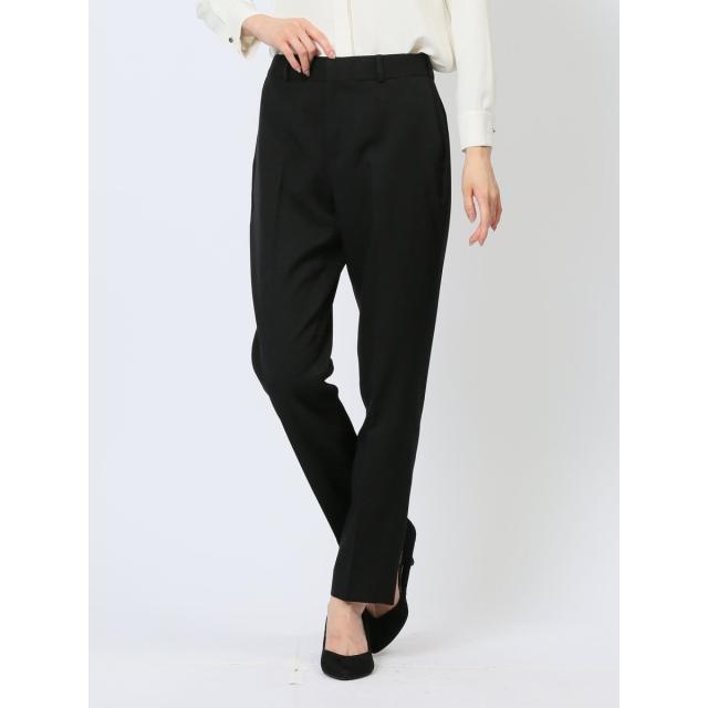 m．f．エディトリアル（m．f．editorial）/ウーリッシュ テーパードパンツ 黒(セットアップ可能)