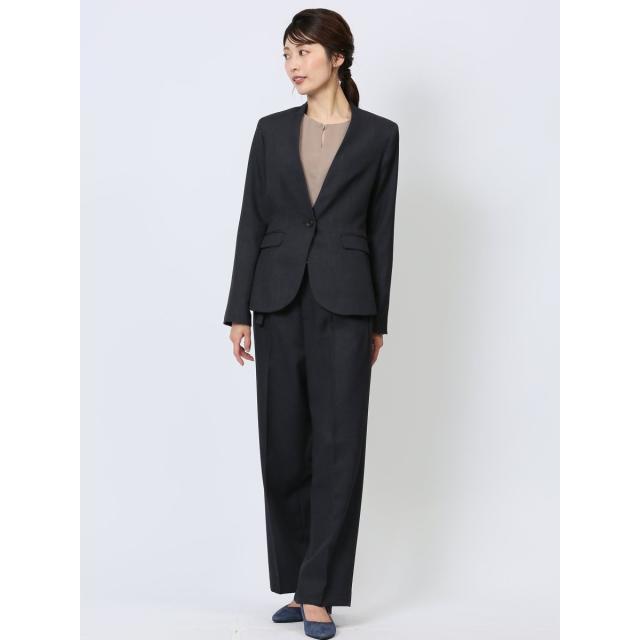 m．f．エディトリアル（m．f．editorial）/【ストレッチ ウォッシャブル UV】m．f．エディトリアル カラーレスジャケット＋ワイドパン…